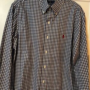 Polo by Ralph Lauren Blue and White Plaid Shirt. This is new without tags